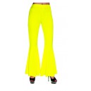 Pantalon à pattes d'elephant disco - coloris jaune