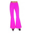 Pantalon à pattes d'elephant disco - coloris rose